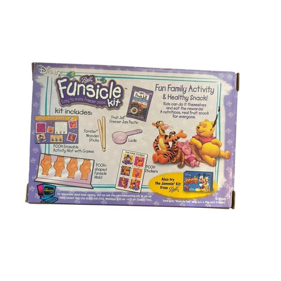 Disney Ball Funsicle freezer pops kit Winnie the Pooh New Vintage Rare - Picture 3 of 6